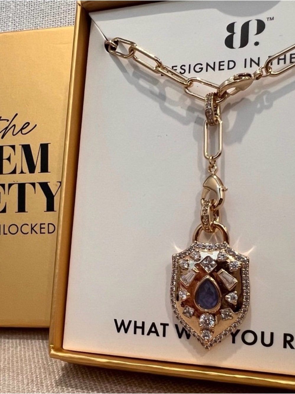 Bomb Party Gem Society Exclusive Necklace - The Guardian Shield Necklace